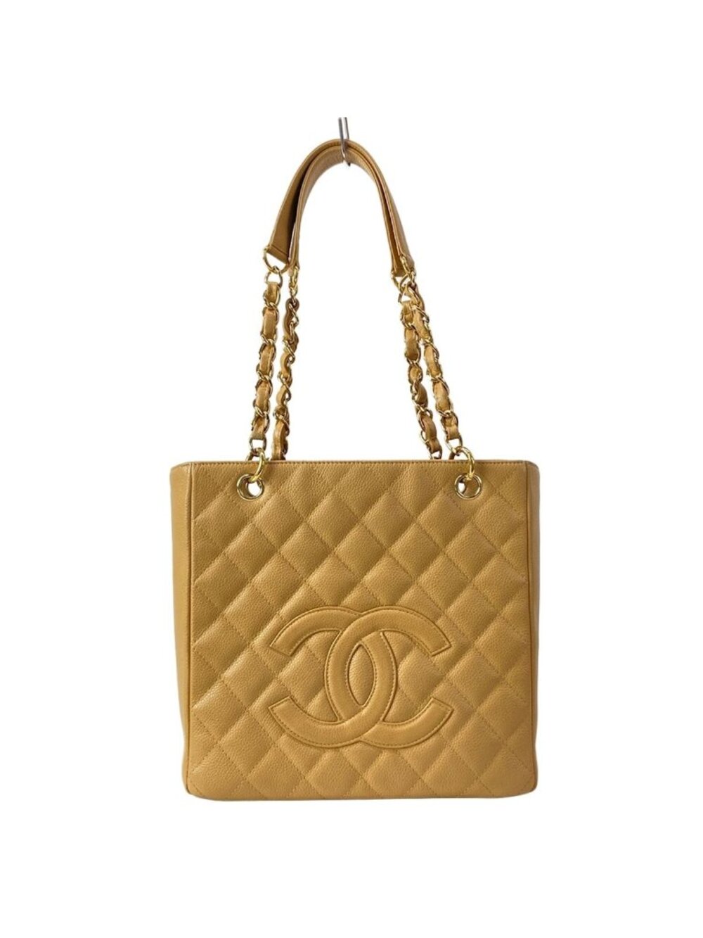 Chanel Tote Bag Petite Shopping PST Chain Beige